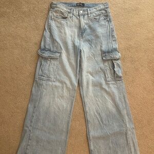 Gap high rise cargo jeans
